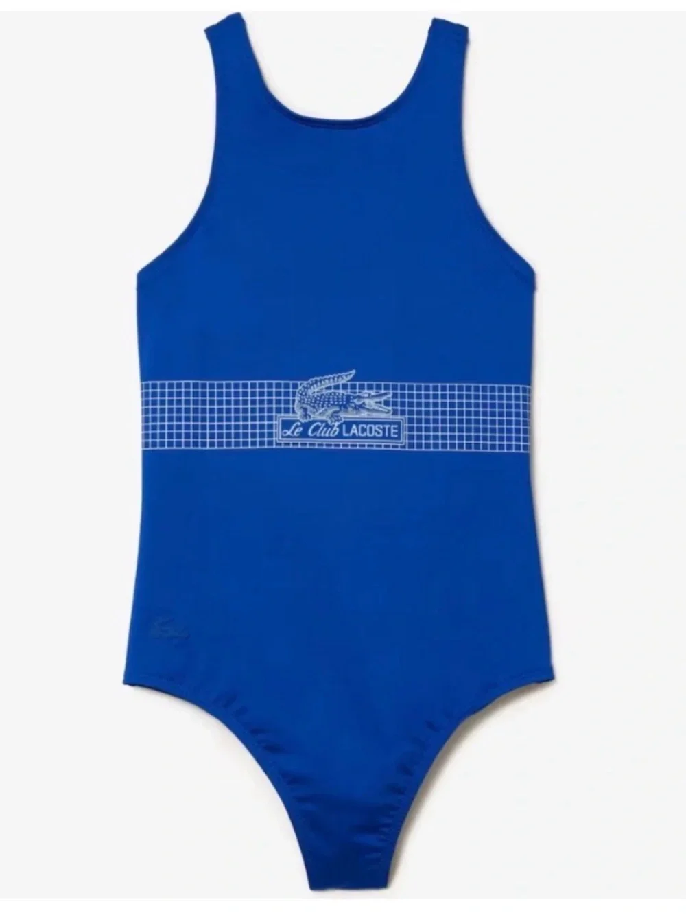 Lacoste Blue Athletic One-Piece Swimsuit - Picture 2 of 7